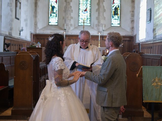 Giles and Yasmin's Wedding in Amberley, West Sussex 9
