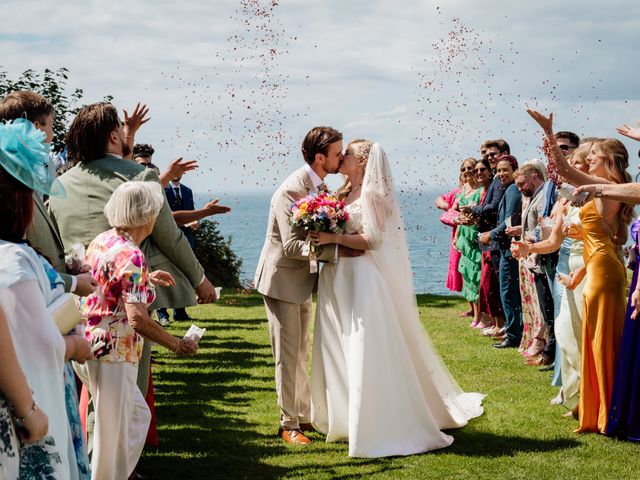 Mike and Libby&apos;s Wedding in Polhawn, Cornwall 92