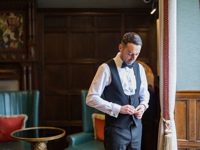 Daniel and Amy's Wedding in Mottram St. Andrew, Cheshire 12