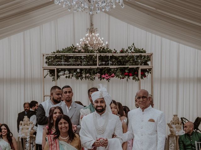 Darsh and Amish's Wedding in Hertford, Hertfordshire 90