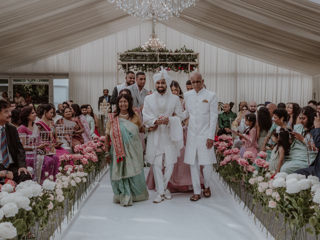 Darsh and Amish's Wedding in Hertford, Hertfordshire 91