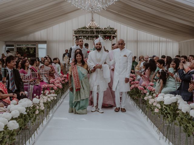 Darsh and Amish's Wedding in Hertford, Hertfordshire 92