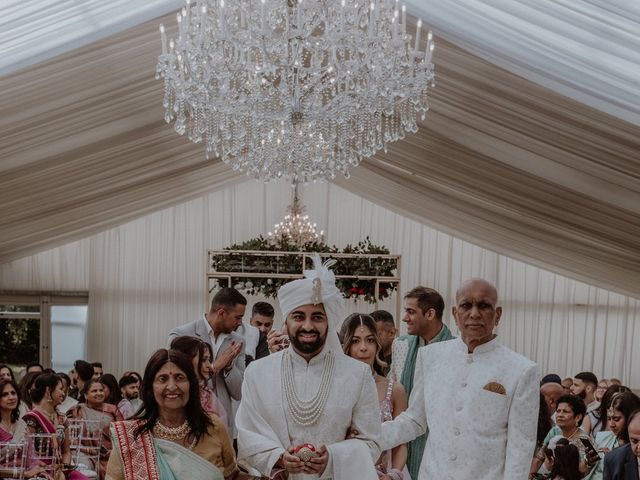Darsh and Amish's Wedding in Hertford, Hertfordshire 94