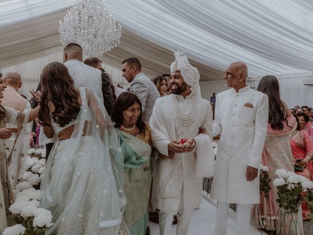 Darsh and Amish's Wedding in Hertford, Hertfordshire 99