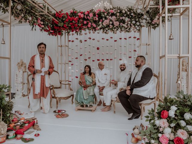 Darsh and Amish's Wedding in Hertford, Hertfordshire 106