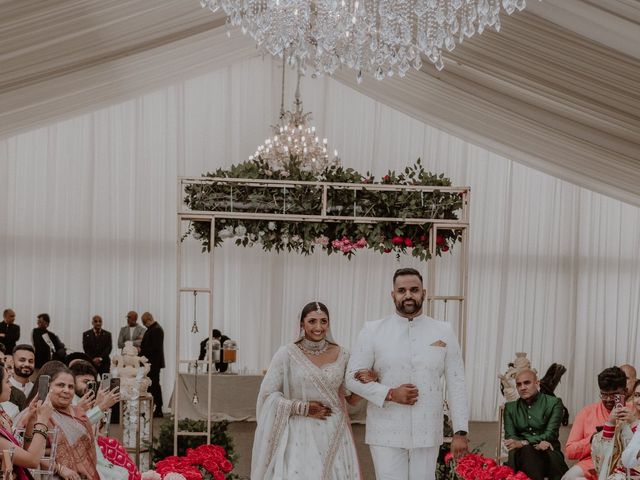 Darsh and Amish's Wedding in Hertford, Hertfordshire 138