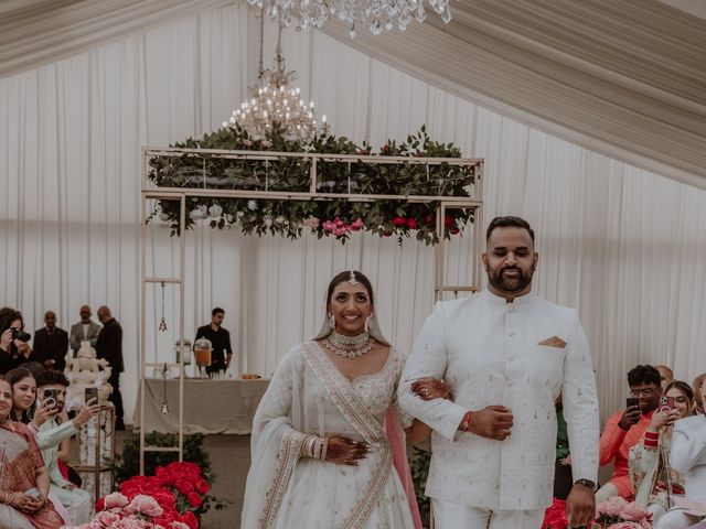 Darsh and Amish's Wedding in Hertford, Hertfordshire 140