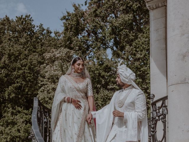 Darsh and Amish's Wedding in Hertford, Hertfordshire 332