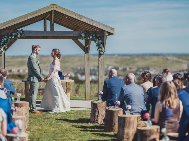 Jamie and Karenza&apos;s Wedding in Perranporth, Cornwall 15