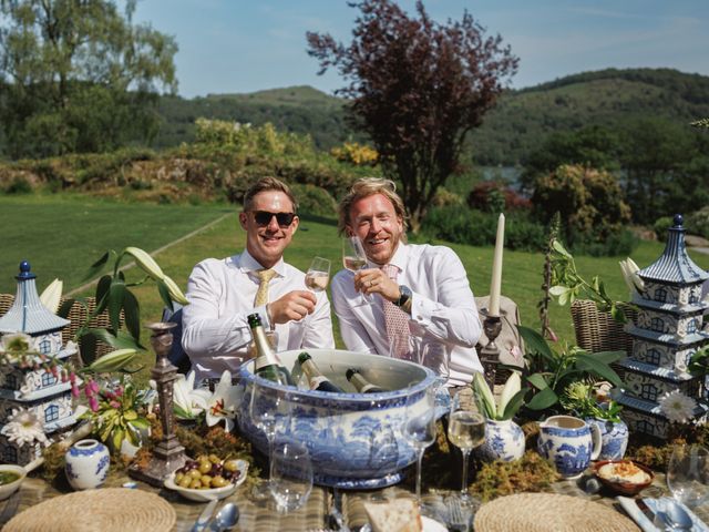 Stuart and Christian's Wedding in Windermere, Cumbria 12