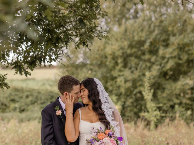 Steve and Izu's Wedding in Silchester, Hampshire 4