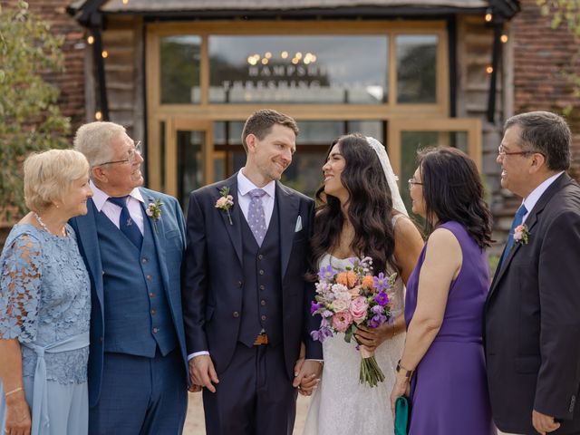 Steve and Izu's Wedding in Silchester, Hampshire 5