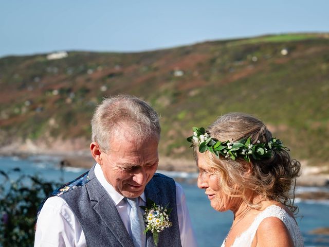 Bob and Penny&apos;s Wedding in Polhawn, Cornwall 19