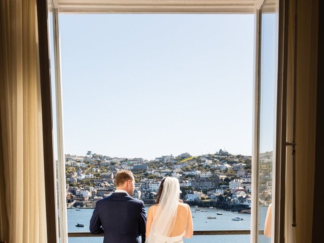 Jen and Max's Wedding in Fowey, Cornwall 10
