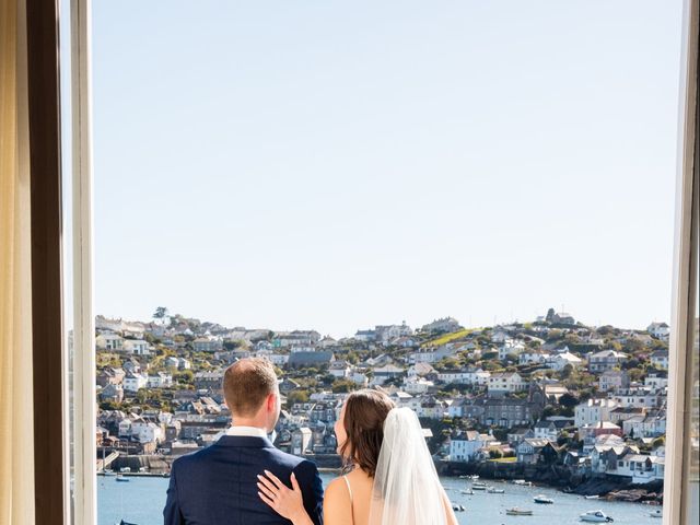 Jen and Max's Wedding in Fowey, Cornwall 11