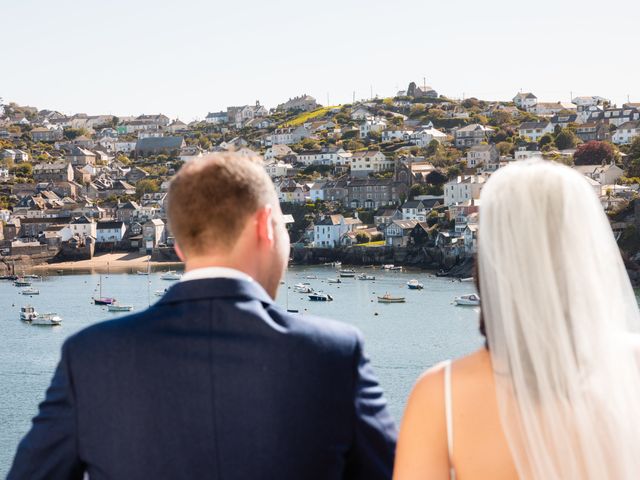 Jen and Max's Wedding in Fowey, Cornwall 13