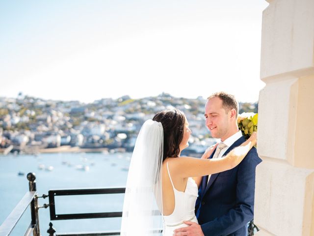Jen and Max's Wedding in Fowey, Cornwall 16