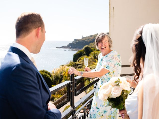 Jen and Max's Wedding in Fowey, Cornwall 19
