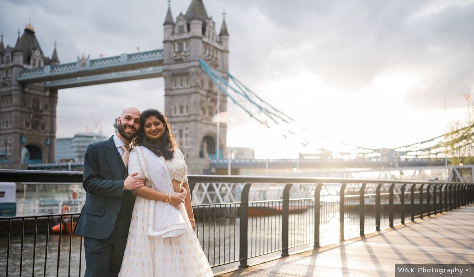 Raffaele and Rachel's Wedding in London Bridge, East Central London