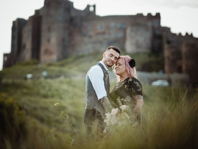 Jake and Bex's Wedding in Bamburgh, Northumberland 16