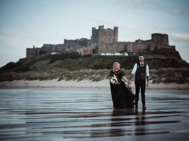 Jake and Bex's Wedding in Bamburgh, Northumberland 18