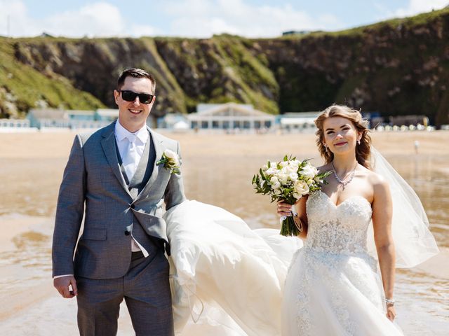 Steven and Hannah&apos;s Wedding in Newquay, Cornwall 13