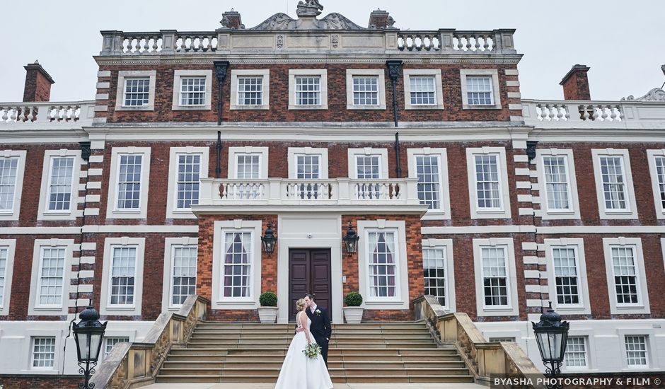 John and Rebecca's Wedding in Knowsley Hall, Merseyside