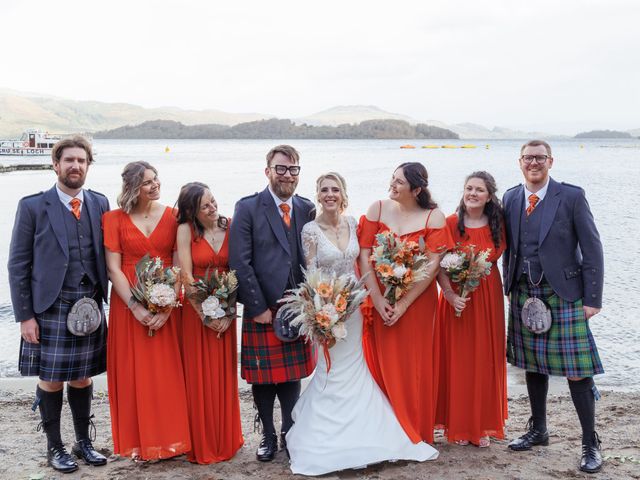 Callum and Ashleigh's Wedding in Loch Lomond, Perthshire 20