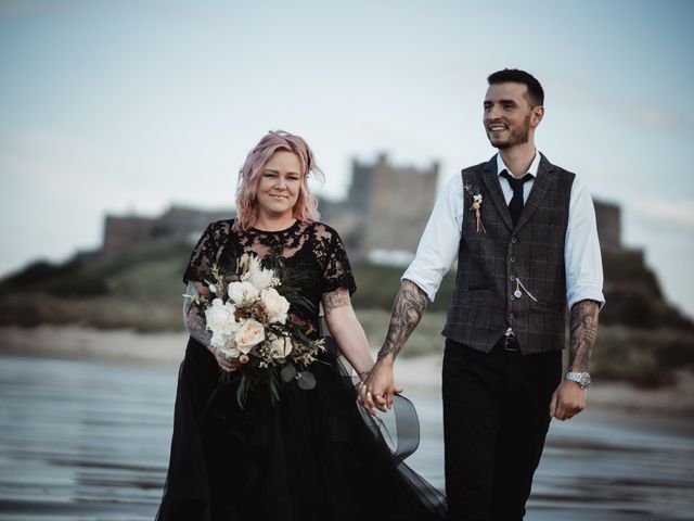 Jake and Bex&apos;s Wedding in Bamburgh, Northumberland 22