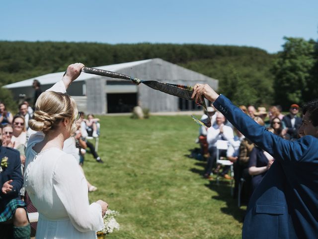 Drew and Fiona's Wedding in Kielder Water, Northumberland 8