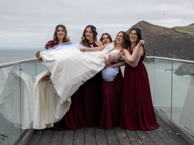 Seán and Christie's Wedding in North Devon, Devon 41