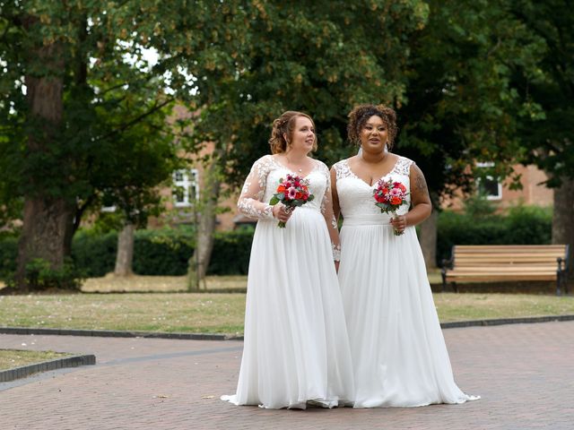 Chanté and Georgia's Wedding in Notts, Nottinghamshire 13