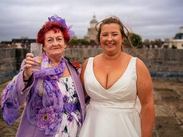 Lauren and Shane's Wedding in Old Portsmouth, Hampshire 48