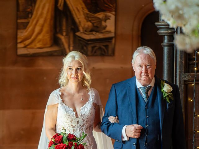 David and Hannah&apos;s Wedding in Peckforton, Cheshire 10