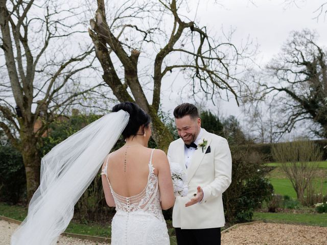 Ashley and Tiffany's Wedding in Silchester, Hampshire 105