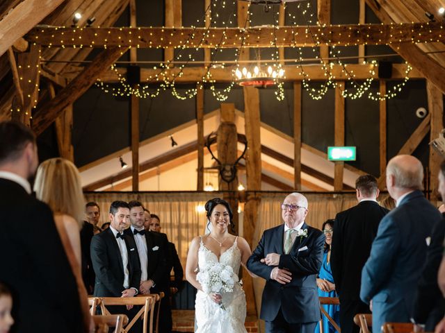 Ashley and Tiffany's Wedding in Silchester, Hampshire 147