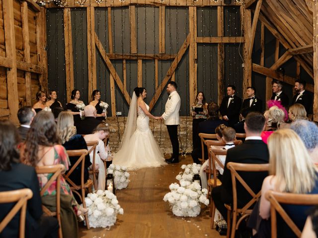 Ashley and Tiffany's Wedding in Silchester, Hampshire 157