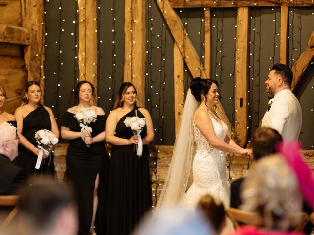 Ashley and Tiffany's Wedding in Silchester, Hampshire 159