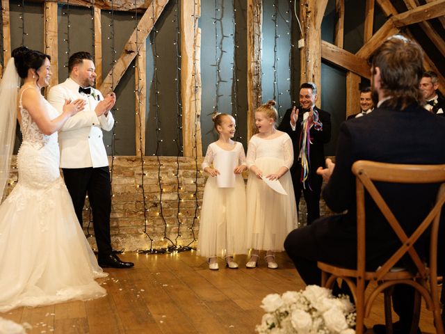 Ashley and Tiffany's Wedding in Silchester, Hampshire 181