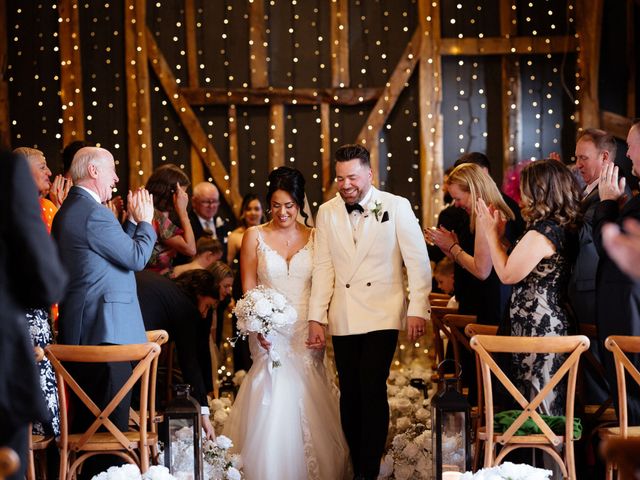 Ashley and Tiffany's Wedding in Silchester, Hampshire 200