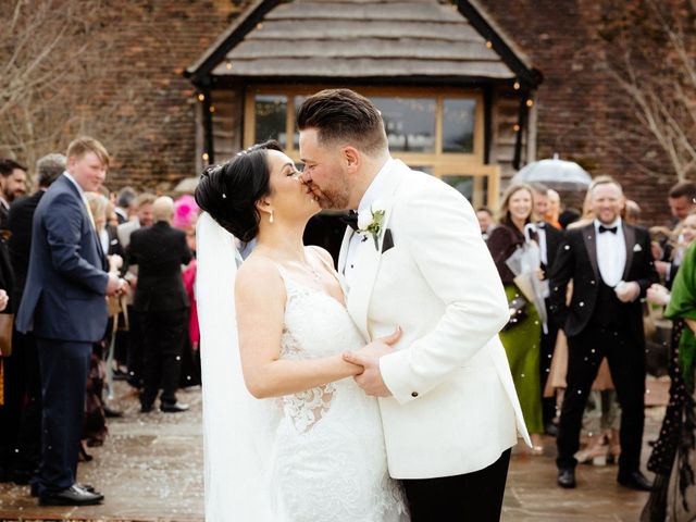 Ashley and Tiffany's Wedding in Silchester, Hampshire 212