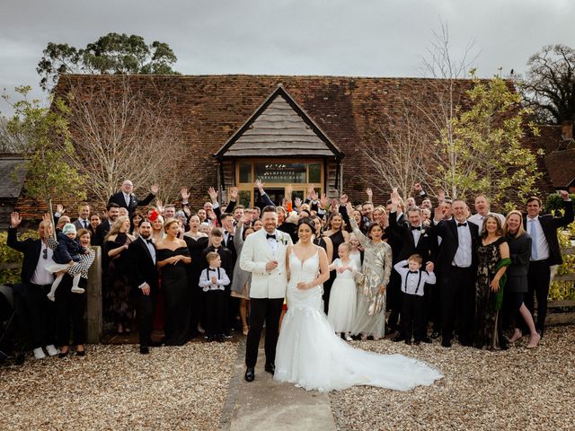 Ashley and Tiffany's Wedding in Silchester, Hampshire 218