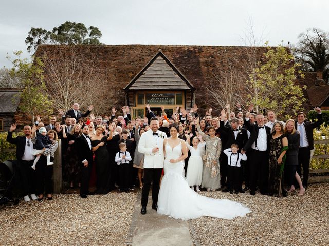 Ashley and Tiffany's Wedding in Silchester, Hampshire 219