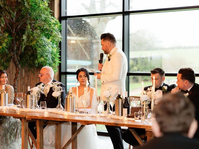 Ashley and Tiffany's Wedding in Silchester, Hampshire 321