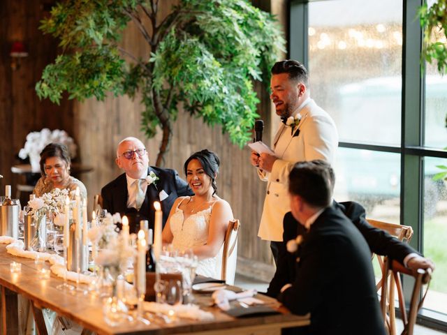 Ashley and Tiffany's Wedding in Silchester, Hampshire 345
