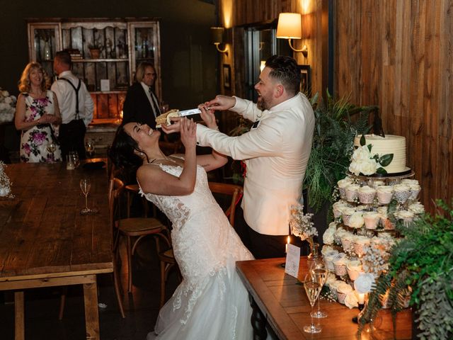 Ashley and Tiffany's Wedding in Silchester, Hampshire 407