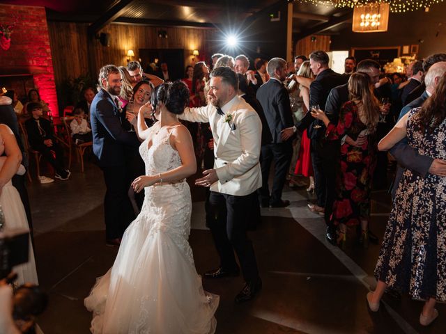 Ashley and Tiffany's Wedding in Silchester, Hampshire 437