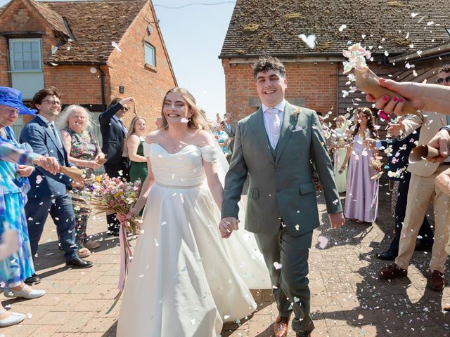 Oli and Holly's Wedding in Staploe, Cambridgeshire 24