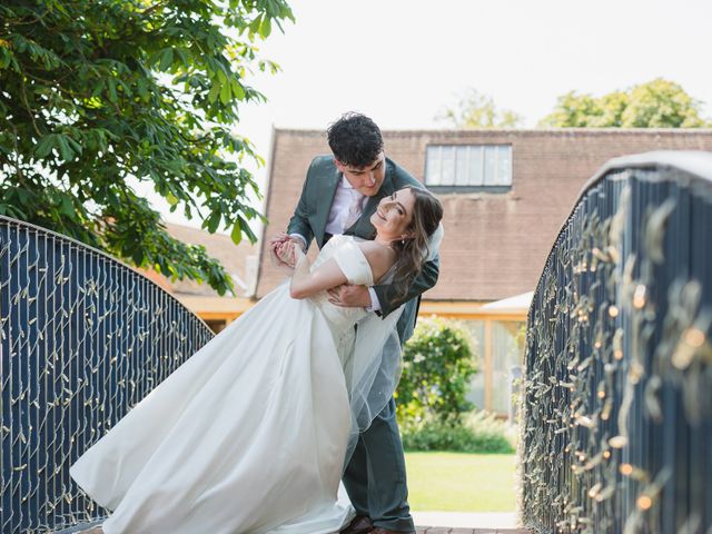 Oli and Holly's Wedding in Staploe, Cambridgeshire 34