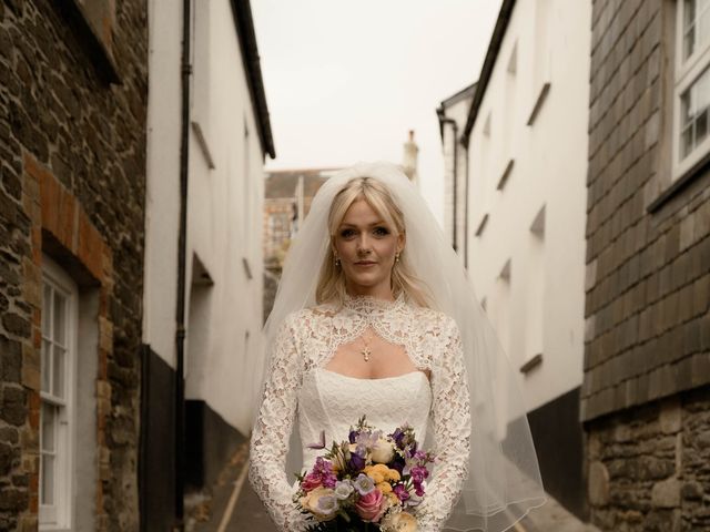 Mikki and James's Wedding in Fowey, Cornwall 10